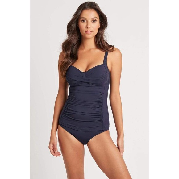 Sea Level Essentials Twist Front Tankini Night Sky - Picture 1 of 7